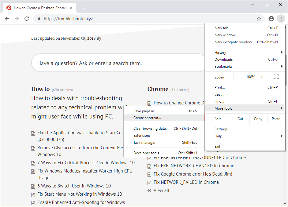 941x678 How To Create A Desktop Shortcut Of Website In Chrome