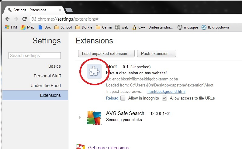 Chrome Extension. 