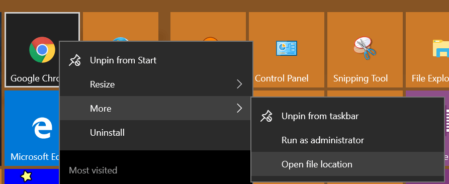893x366 How To Fix Windows Pin To Start Menu Broken Chrome App Shortcut