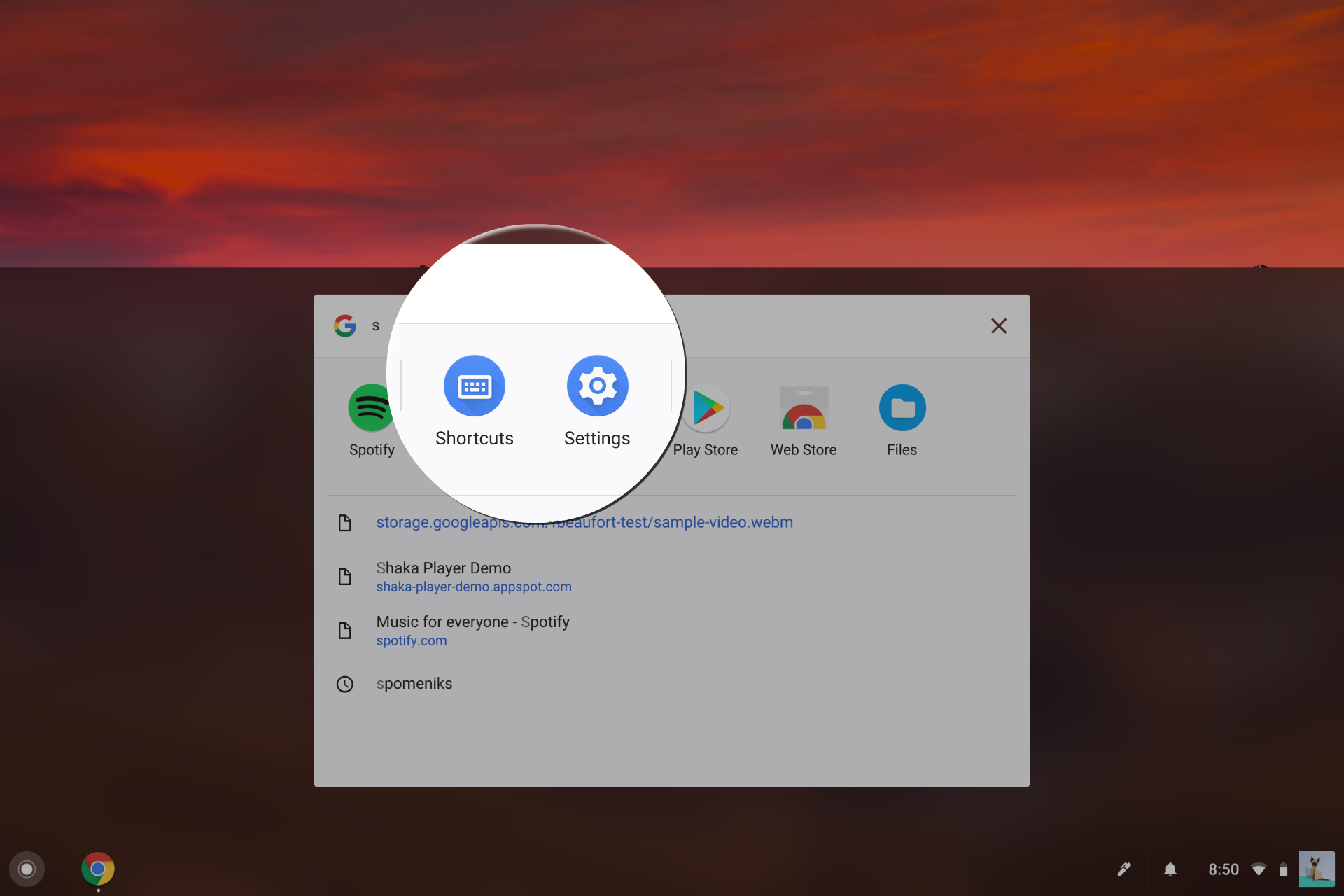 1920x1280 Chrome Os Settings And Shortcuts To Appear In Launcher Alongside