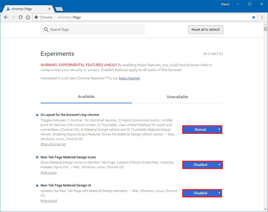 1028x814 How To Disable Chrome New Material Design Interface Pureinfotech