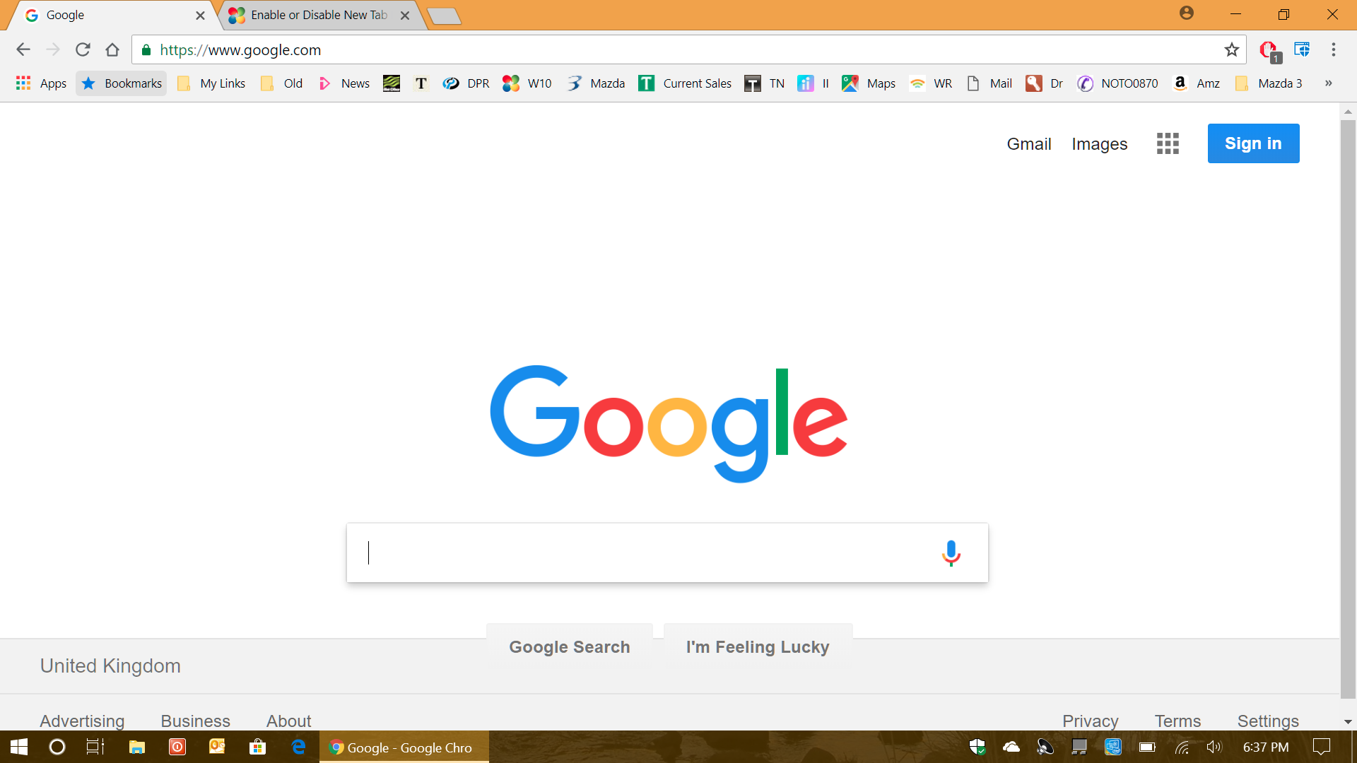 1920x1080 Enable Or Disable New Tab