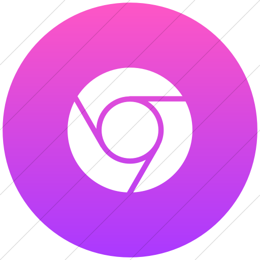 512x512 Iconsetc Flat Circle White On Ios Pink Gradient Raphael Chrome Icon