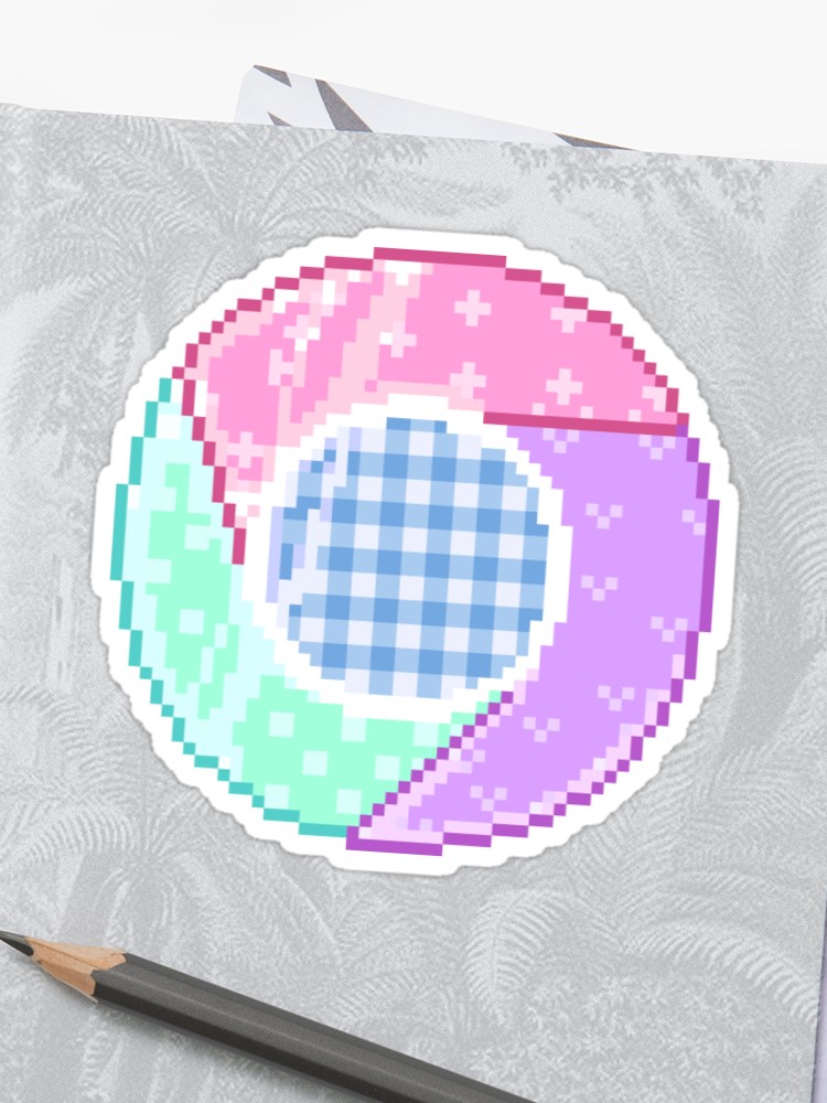 750x1000 Pastel Chrome Icon Sticker