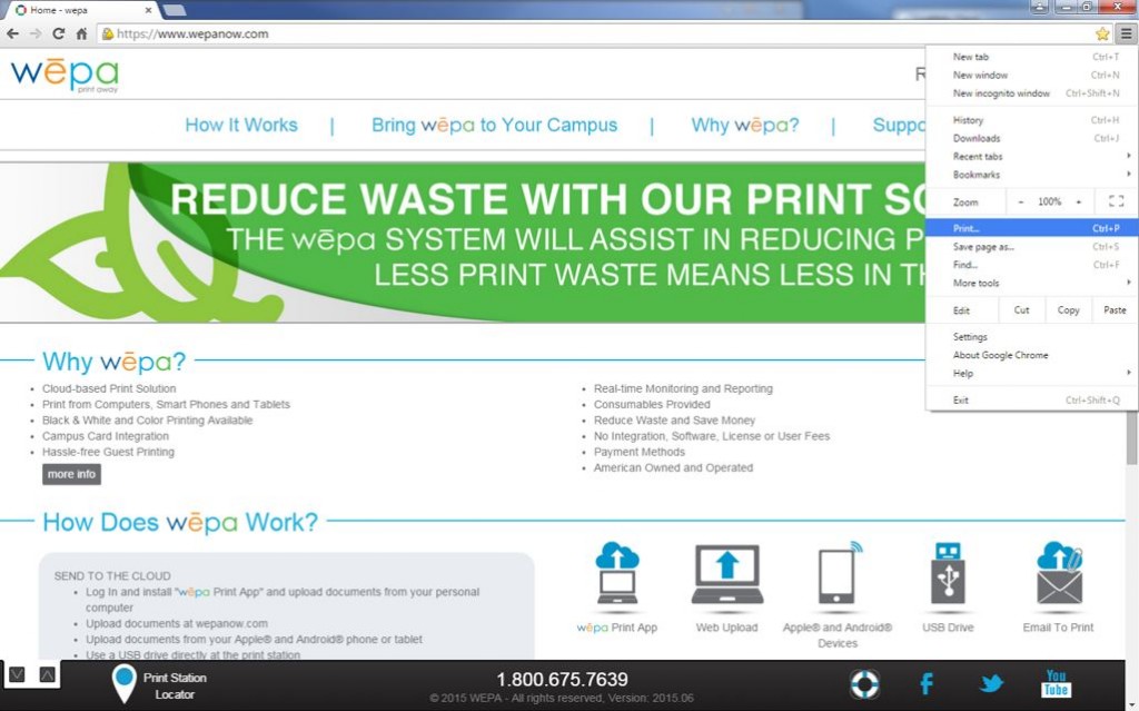 1024x639 Print Webpage Wepa Support