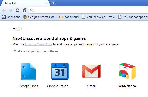 Enable Default Web Apps, New Chrome Web Store Icon On New Tab 611x401 Enable Default Web Apps, New Chrome Web Store Icon On New Tab
