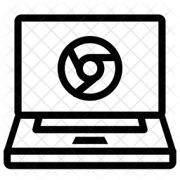 256x256 Chromebook Icon Of Line Style