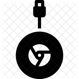 256x256 Chromecast Icon Of Glyph Style