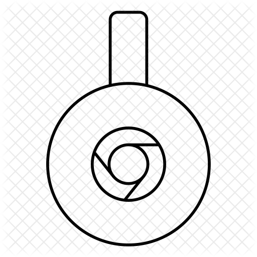 512x512 Chromecast Icon Of Line Style