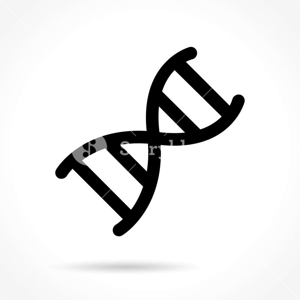 1000x1000 Illustration Of Chromosome Icon On White Background Royalty Free