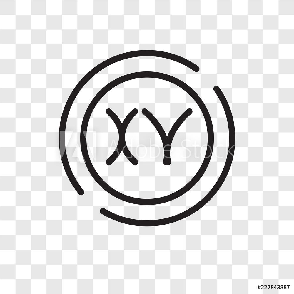 1000x1000 Photo Art Print Chromosome Vector Icon Isolated On Transparent