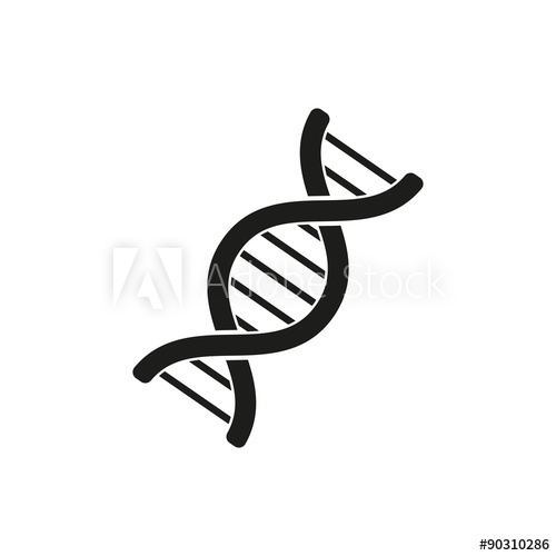 500x500 The Dna Icon Genetics And Medicine, Molecule, Chromosome, Biology