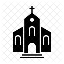 256x256 Church Icon Of Glyph Style