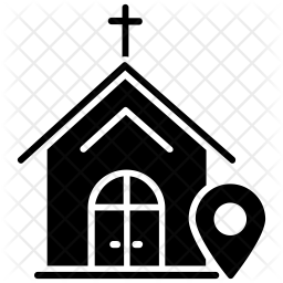 256x256 Church Location Icon Of Glyph Style