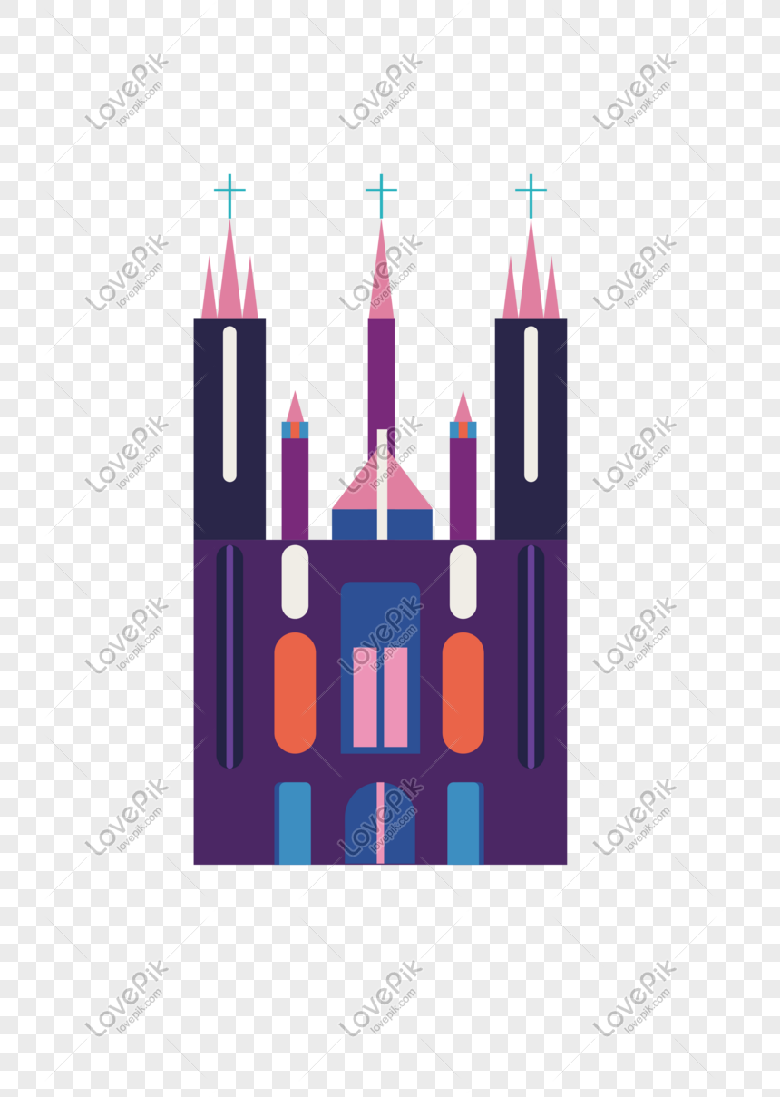 860x1209 Purple Vector Church Icon Png Image Picture Free Download