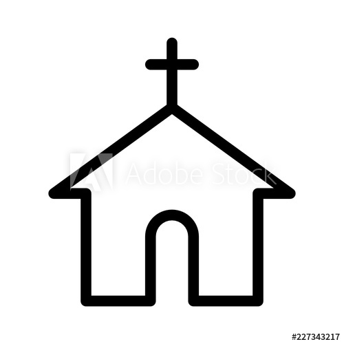 500x500 Church City Town Map Locations Vector Icon