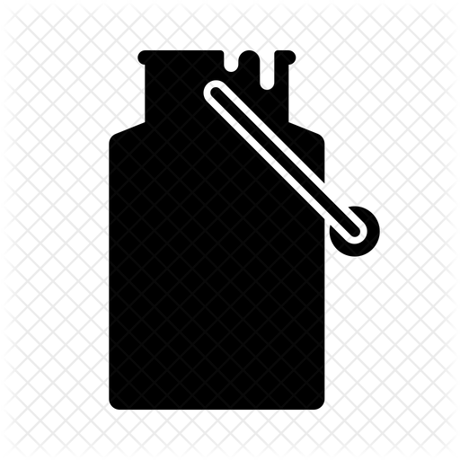 512x512 Milk Churn Icon Of Glyph Style