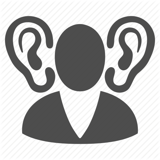 512x512 Cia Spy, Ears, Hear, Listen, Listener, Secret Service, Security Icon