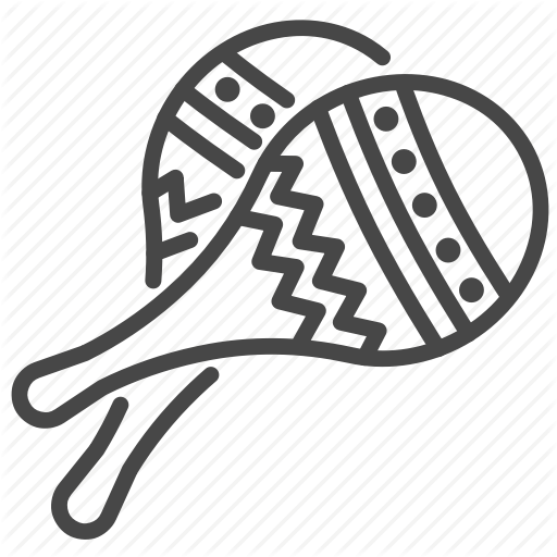512x512 Cinco De Mayo, Maracas, Mexican, Mex Musical, Percussion Icon
