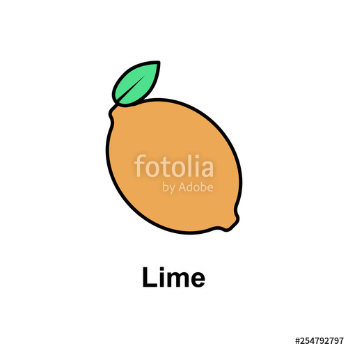 500x500 Lime, Fruit Icon Element Of Cinco De Mayo Color Icon Premium