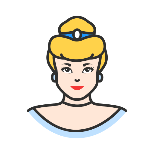 512x512 Cinderella, Disney Princess, Lady, Princess Icon