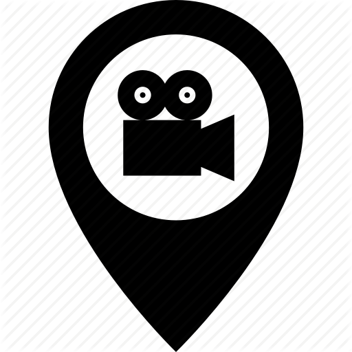 512x512 Address, Cine, Cinema, Destination, Map, Pin, Theater Icon
