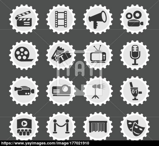 512x471 Cinema Icon Set Vector