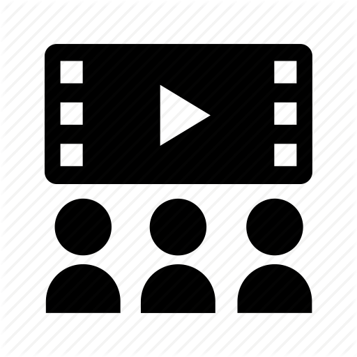 512x512 Cinema, Film, Movie, People, Presentation, Users, Video Icon
