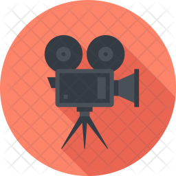 256x256 Cinema Icon Of Flat Style