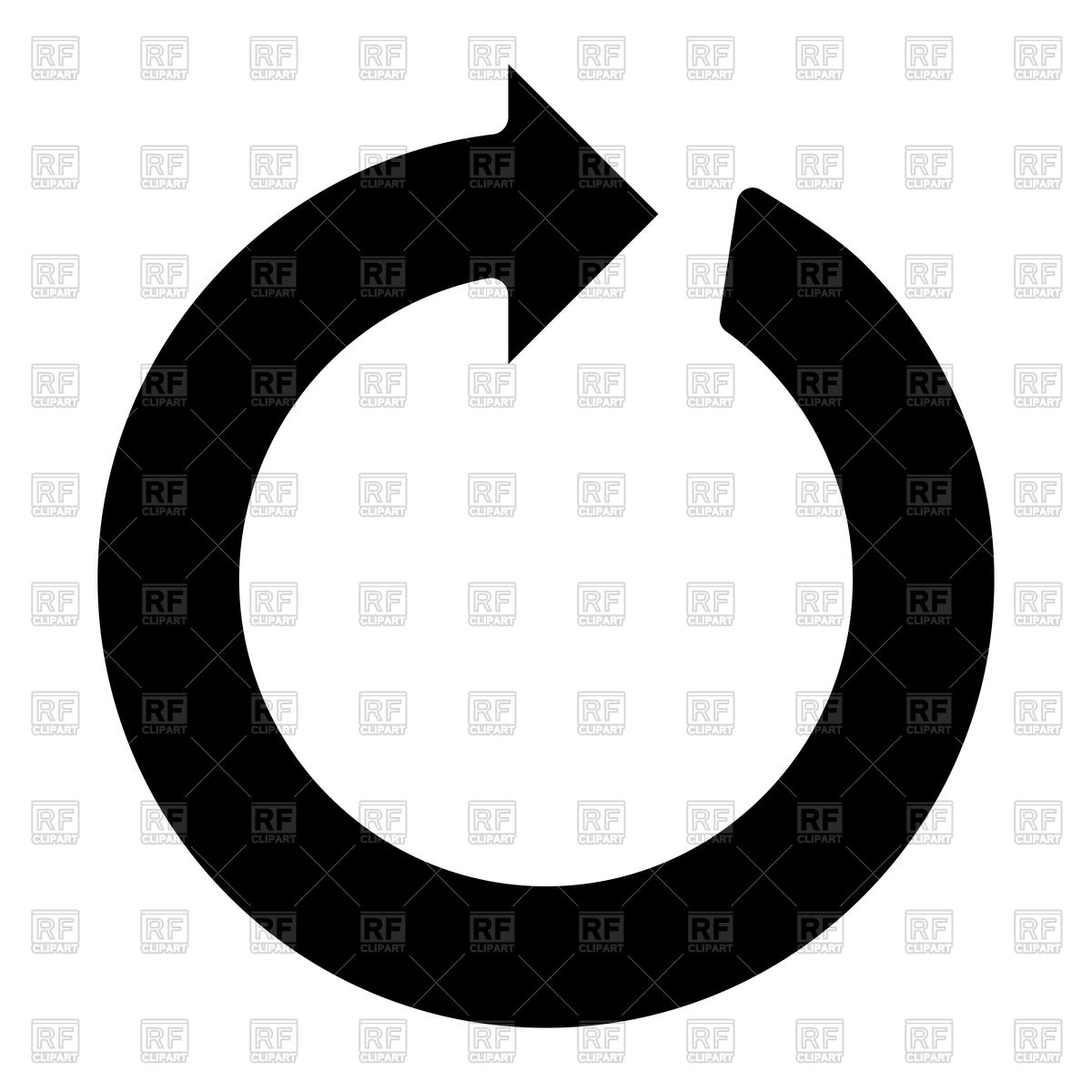 1200x1200 Circle Arrow Black Color Icon Vector Image Of Icons And Emblems