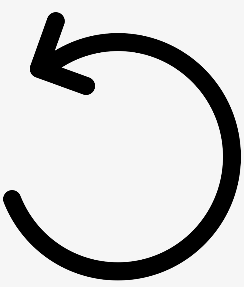 820x964 Counterclockwise Circular Arrow