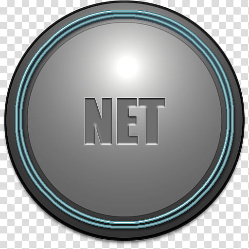 512x512 Round Plastic Dock Icons, Net, Gray Circle With Net Text Icon
