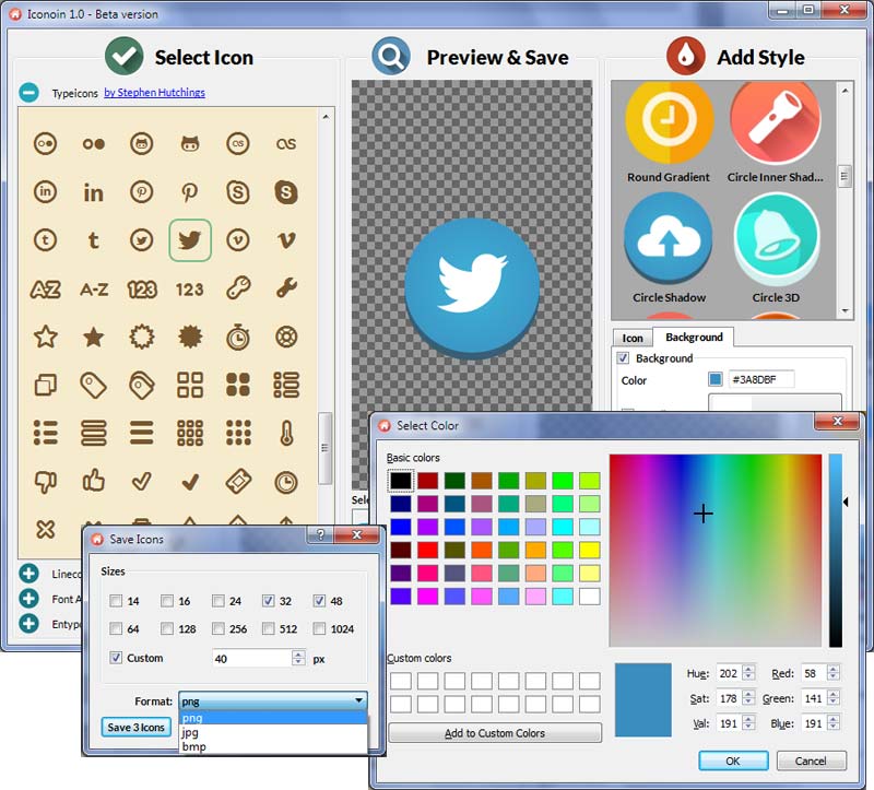 800x723 Circle Icon Maker