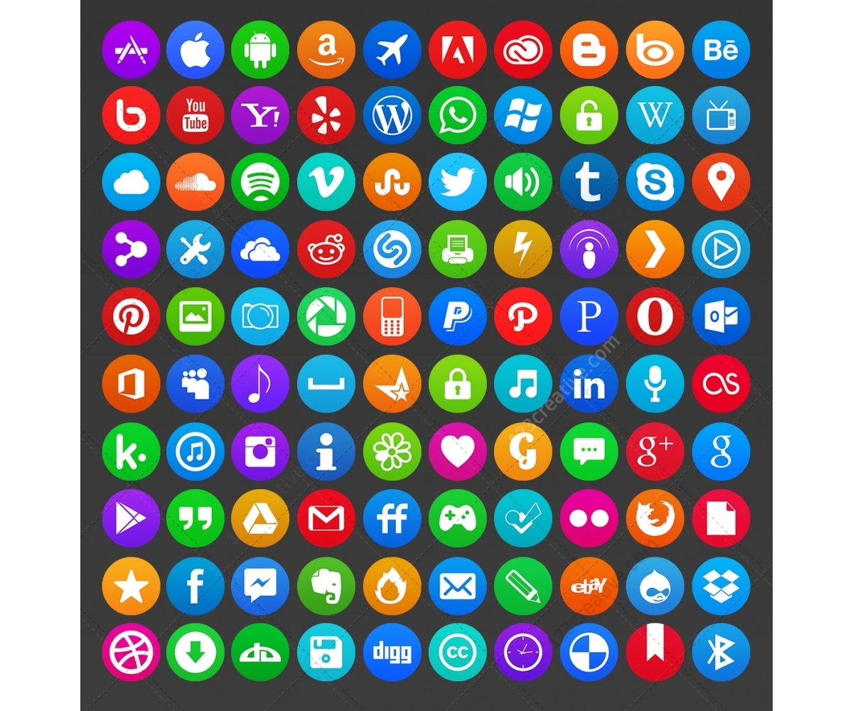 1200x1000 Modern Circle Icon Pack