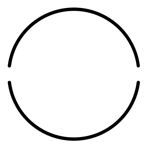 Circle outline. Black spiked circle outline.