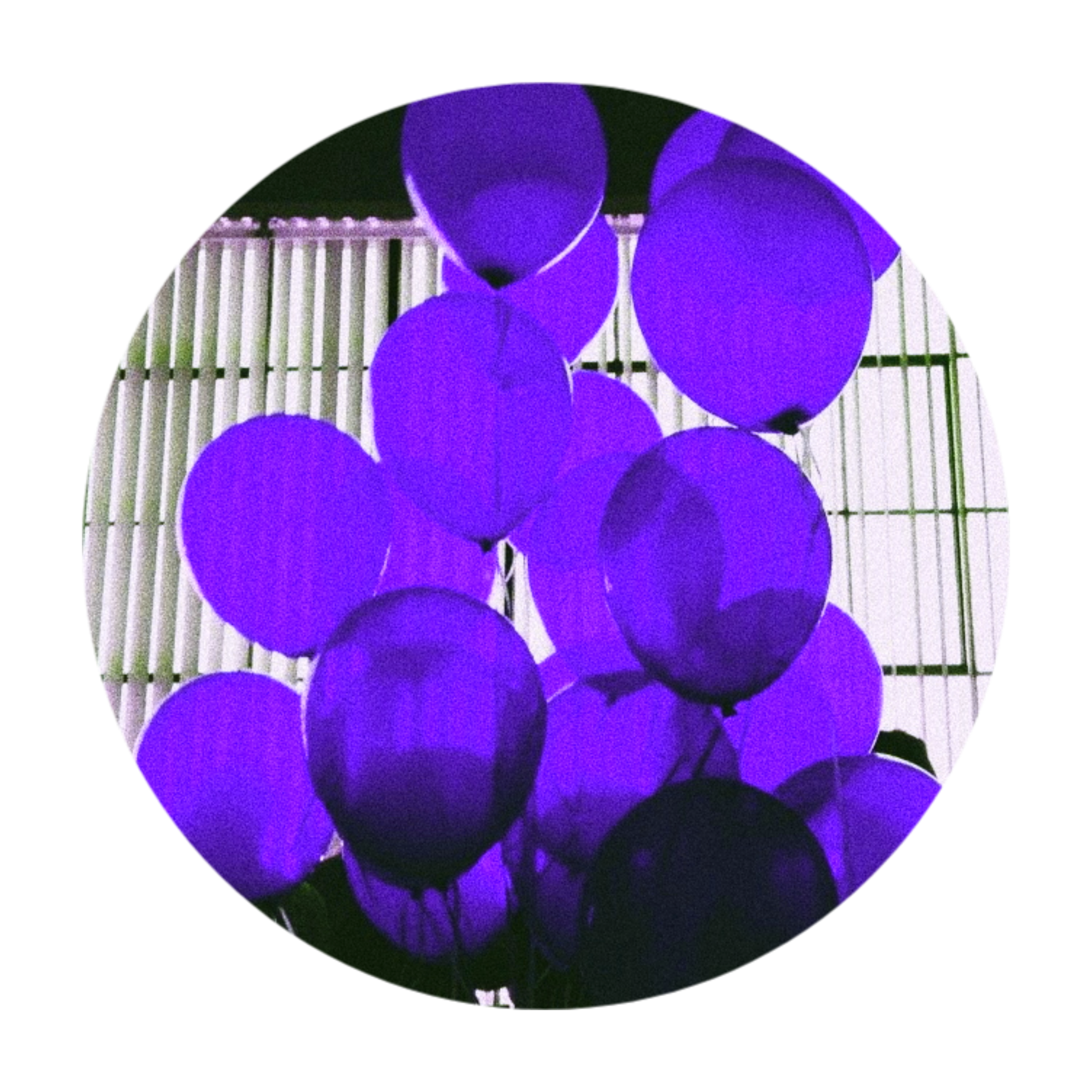 3464x3464 Balloons Purple Aesthetic Tumblr Circle Icon