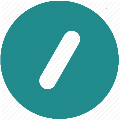 512x512 Blue, Circle, Math, Mathematics, Shapes, Slash, Symbols Icon