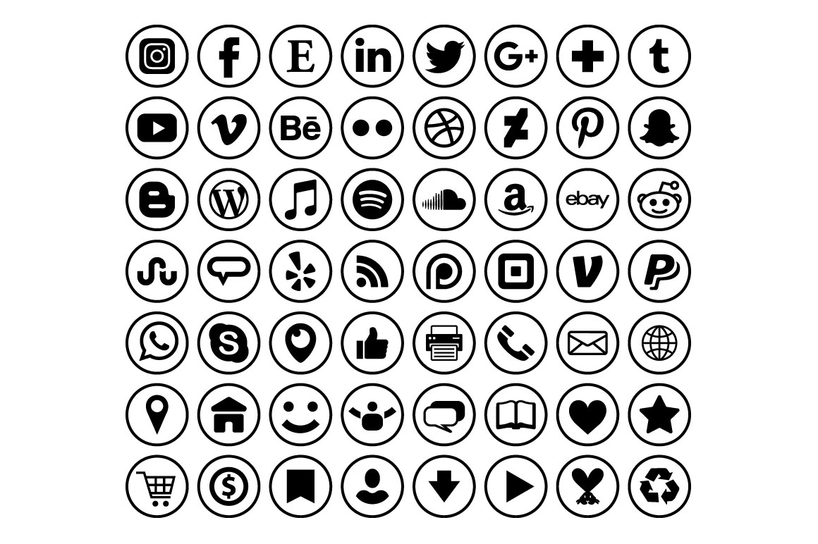 Circle Social Media Icons Graphic 1160x772 Circle Social Media Icons Graphic