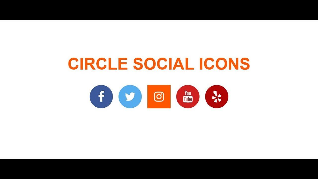 How To Create Circle Social Icons With Font Awesome Icon Hover 1280x720 How To Create Circle Social Icons With Font Awesome Icon Hover