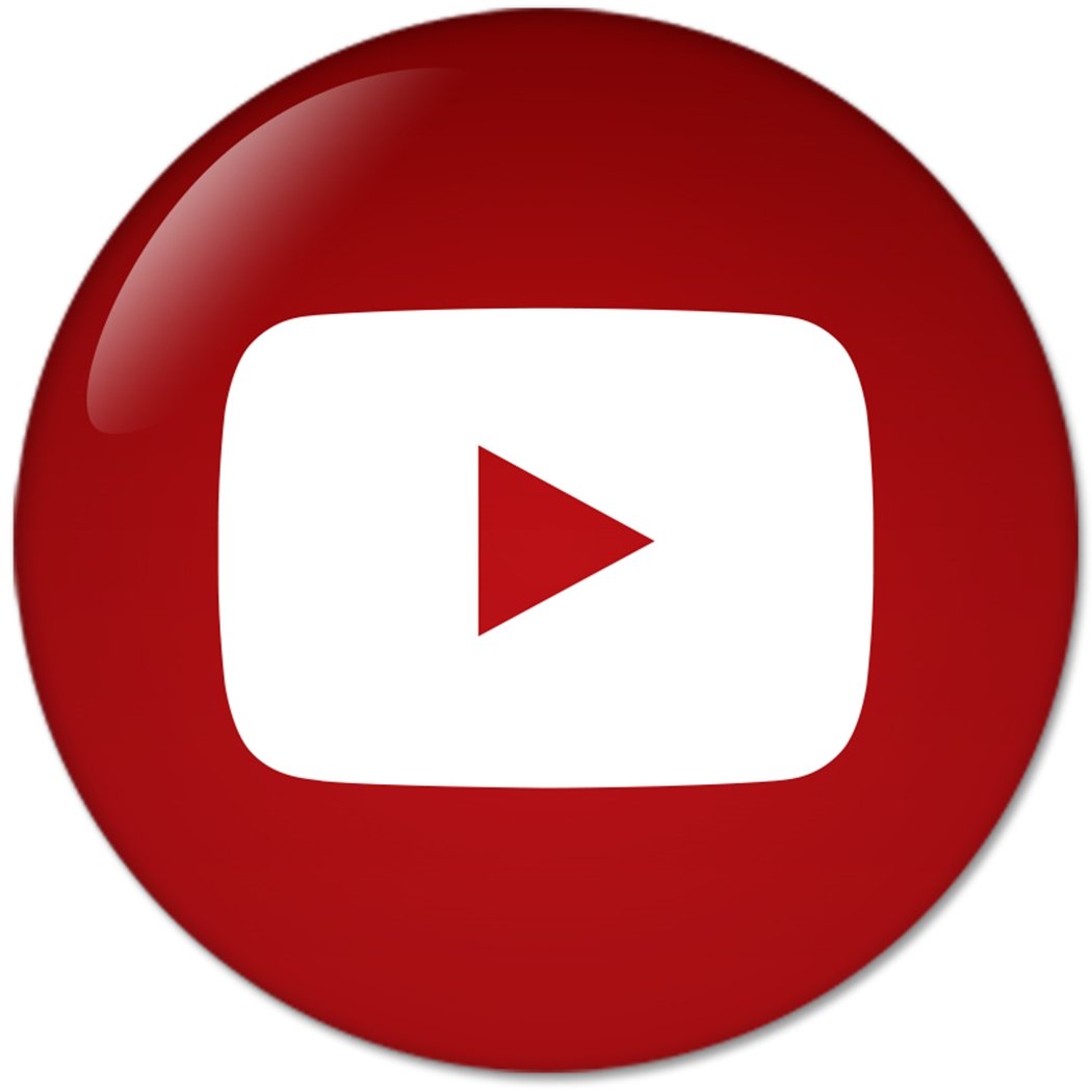 1050x1050 Colorful Circular Social Media Icons Youtube Pinback