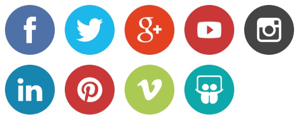 Circle Social Media Icon at Vectorified.com | Collection of Circle ...