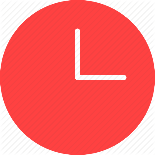 512x512 Circle, Clock, Red, Time, Timing, Watch Icon