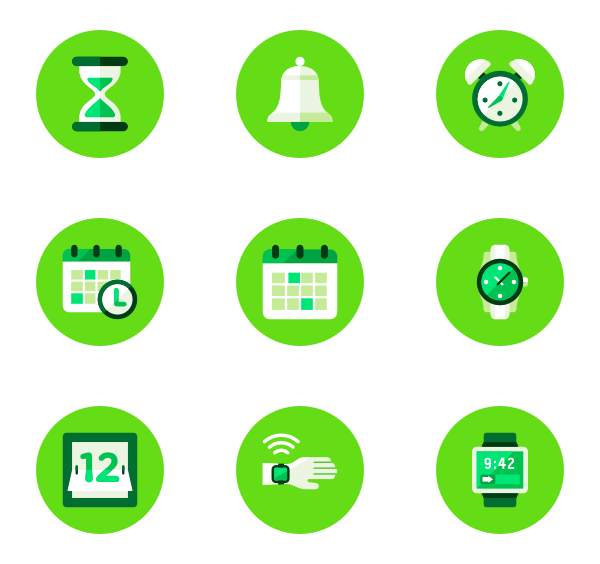 600x564 Essential Circle Icon Style Green