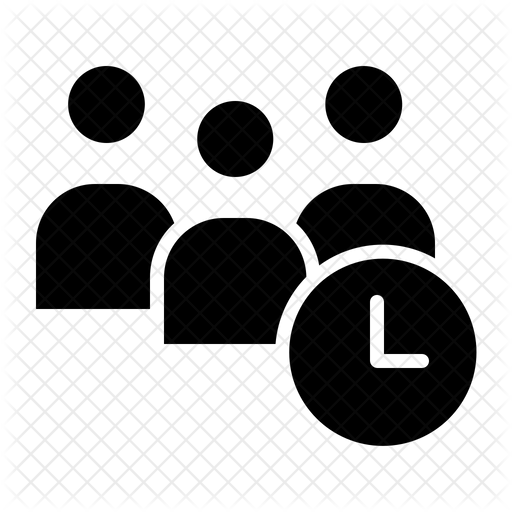 512x512 Group Time Icon Of Glyph Style