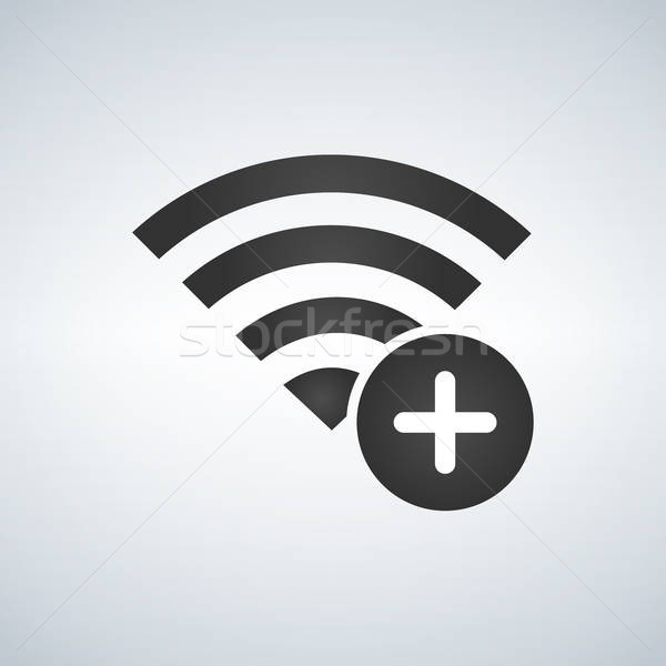 Wifi Connection Signal Icon With Add Or Plus In The Circle Vector 600x600 Wifi Connection Signal Icon With Add Or Plus In The Circle Vector