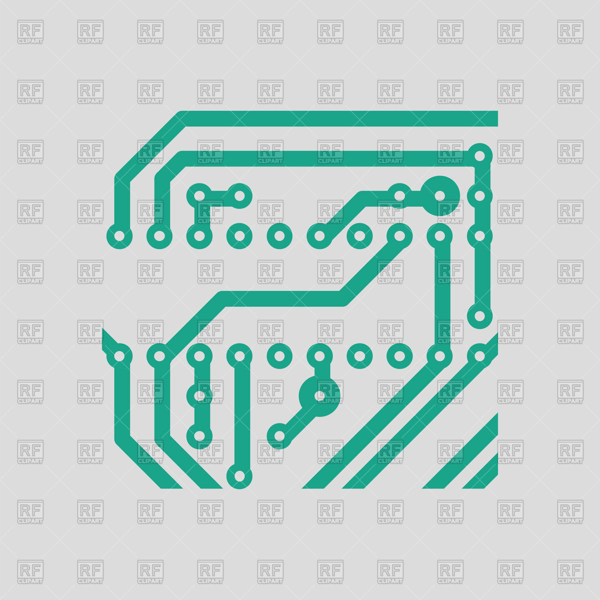 1200x1200 Circuit Board Icon On Gray Background Vector Image Of Technology