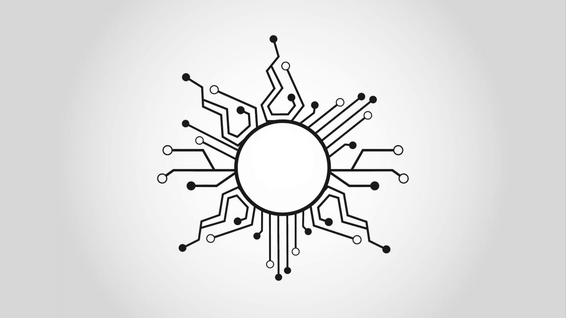 1920x1080 Circuit Icon Design, Video Animation Stock Video Footage