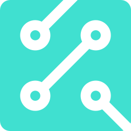 256x256 Free Turquoise Circuit Icon