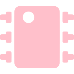 256x256 Pink Integrated Circuit Icon