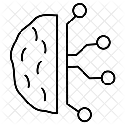 Brain Circuit Icon Of Line Style 256x256 Brain Circuit Icon Of Line Style